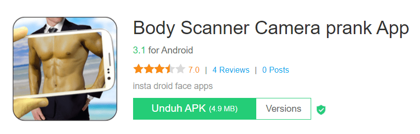 Aplikasi kamera tembus baju terbaik untuk Android apk
