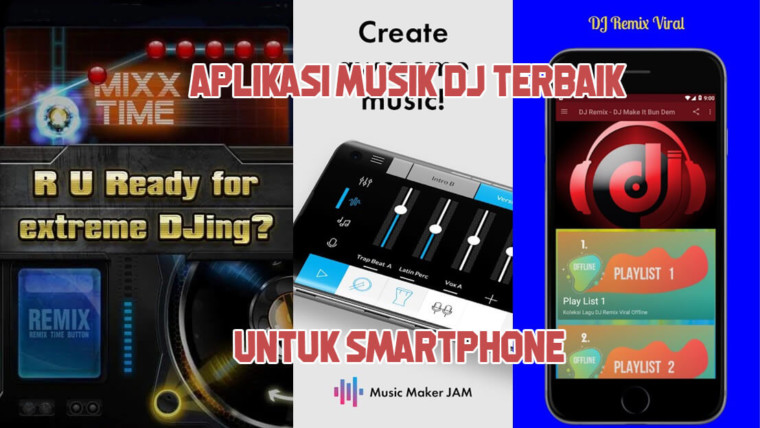Aplikasi musik DJ untuk smartphone terbaik