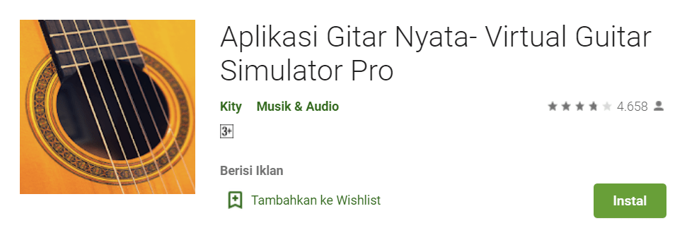 Aplikasi Gitar Nyata Virtual Guitar Simulator Pro