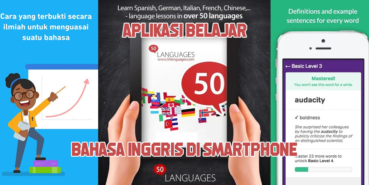 Rekomendasi aplikasi belajar Bahasa Inggris via smartphone
