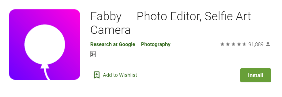 Fabby — Photo Editor Selfie Art Camera