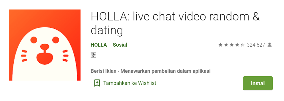 HOLLA live chat video random dating