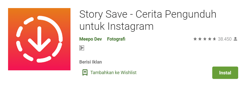 Cara download story Instagram online
