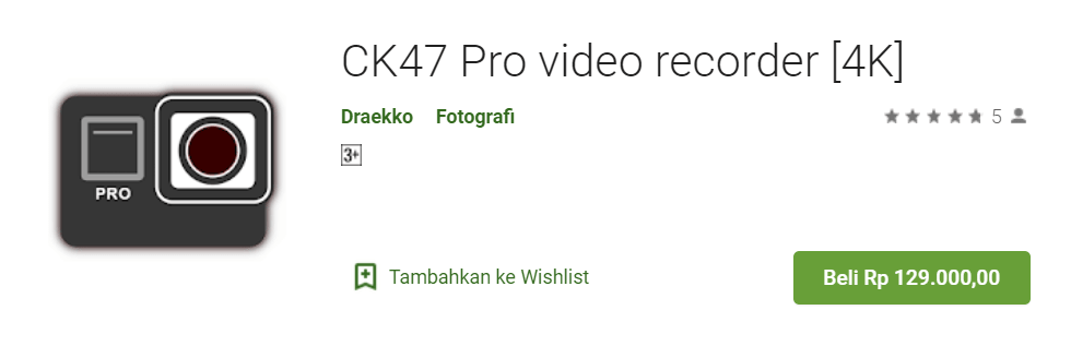 CK47 Pro video recorder 4K