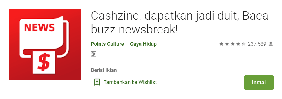 Cashzine Dapatkan jadi duit Baca buzz newsbreak