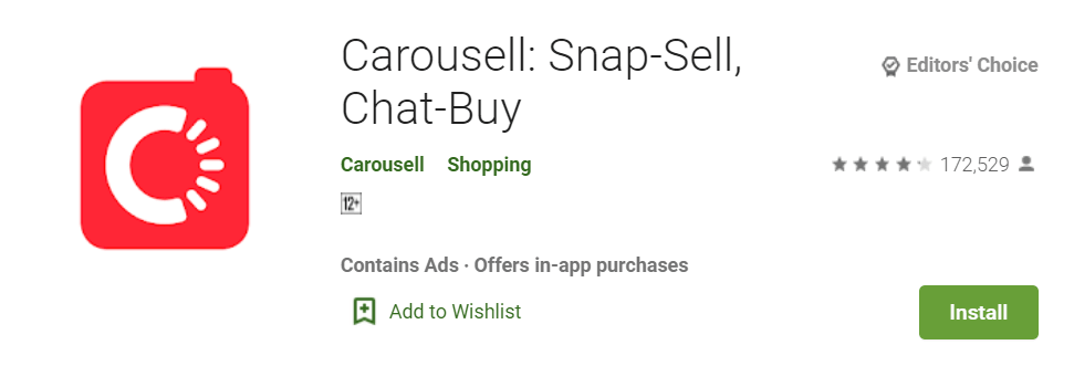 Carousell Snap Sell Chat Buy