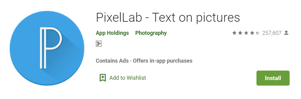 PixelLab Text on pictures