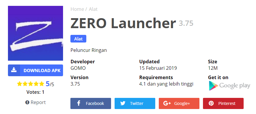 Zero Launcher apk