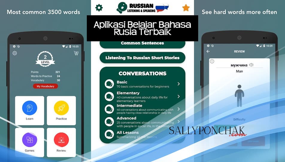 Aplikasi belajar bahasa Rusia
