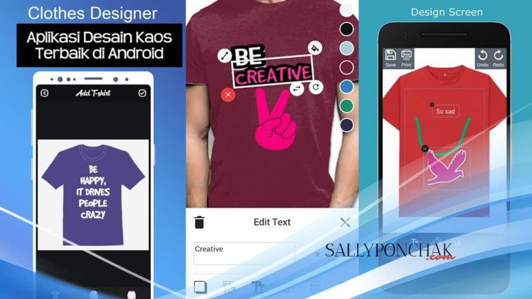 Aplikasi desain kaos terbaik di hp Android