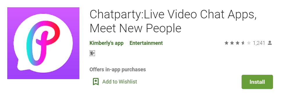 Chatparty Live video chat apps meet new people