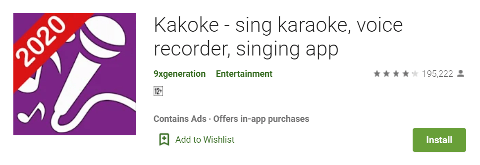 Aplikasi karaoke terbaik