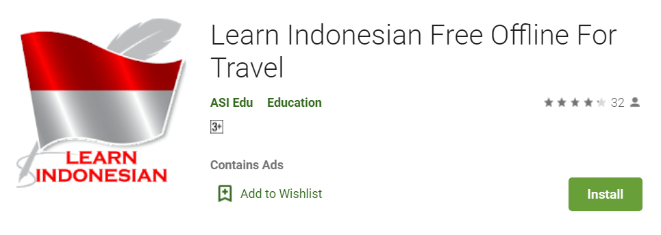 Aplikasi belajar bahasa Indonesia
