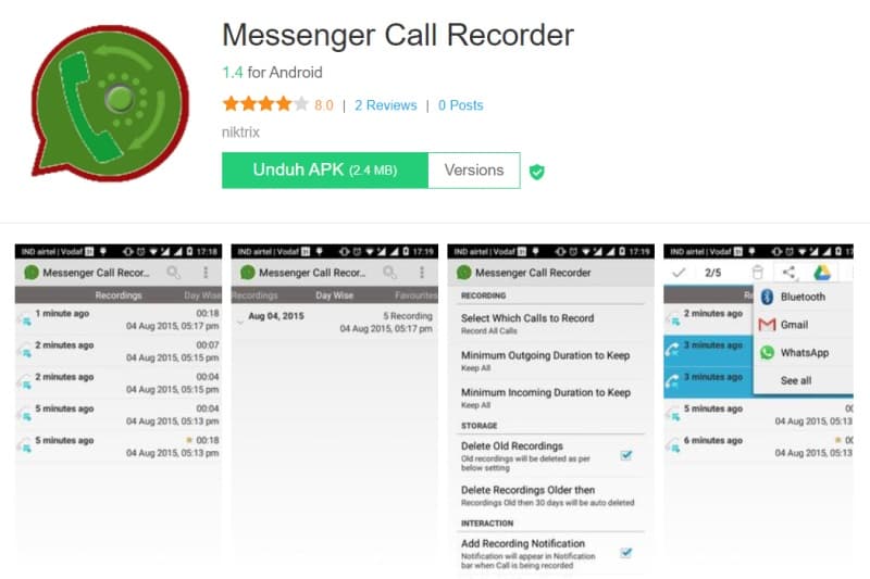 Messenger Call Recorder