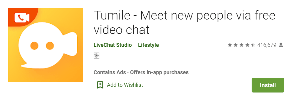 Tumile Meet new people via free video chat