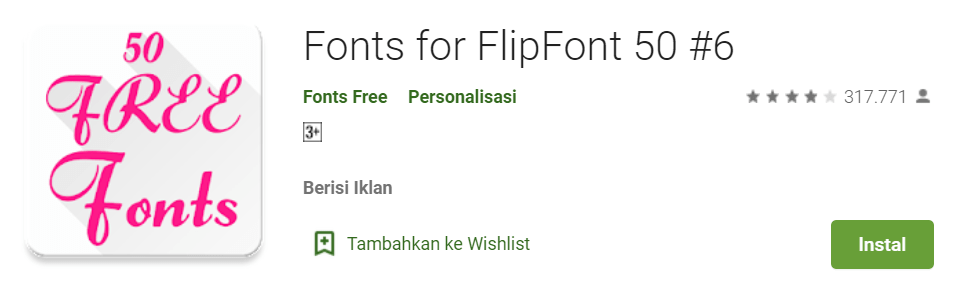 Fonts for FlipFont 50 6