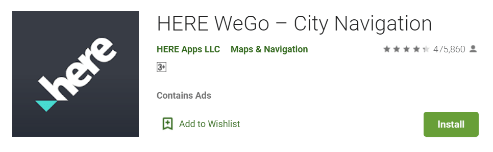 HERE WeGo – City Navigation
