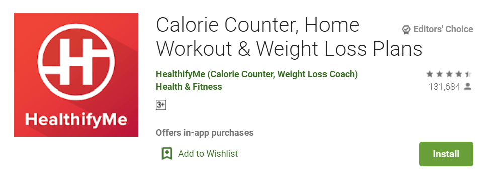 HealthifyMe Calorie Counter Home Workout Weight Loss Plans