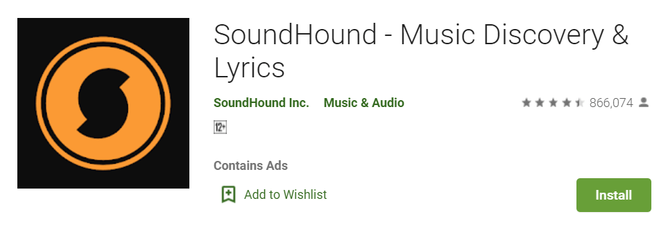 SoundHound Music Discovery Lyrics