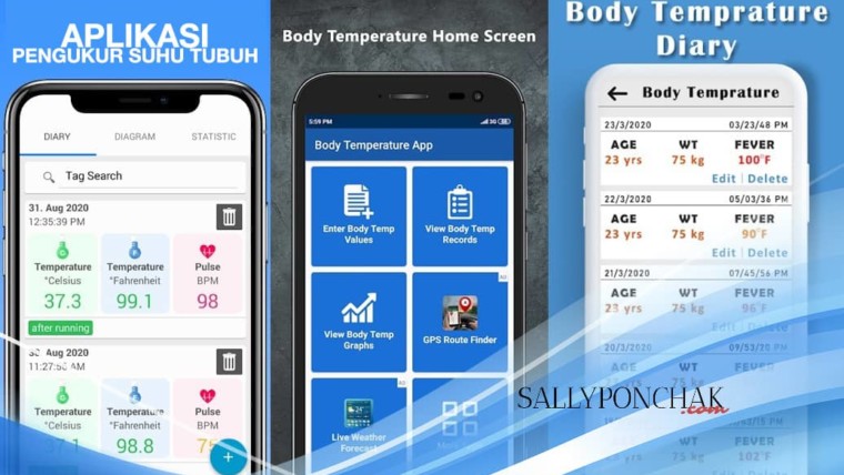 Aplikasi pengukur suhu tubuh