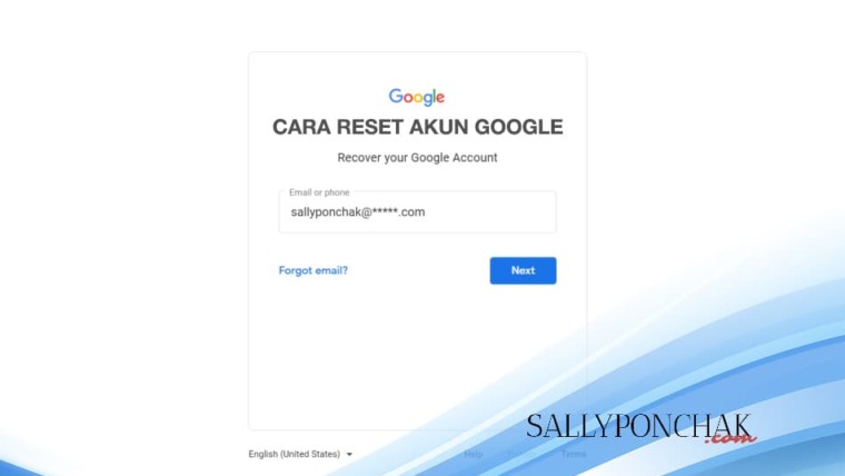 Cara reset akun Google