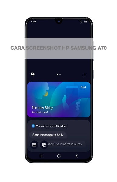 Cara screenshot hp Samsung A70
