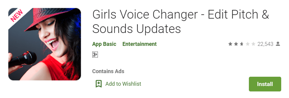 Girls Voice Changer Edit Pitch Sounds Updates