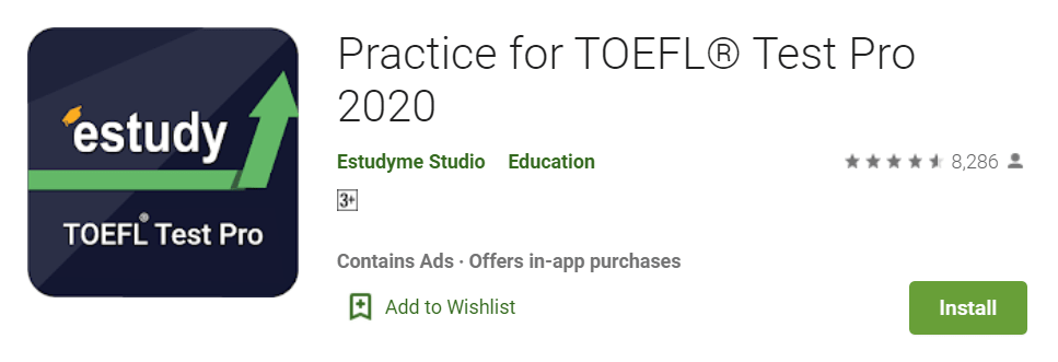 Aplikasi TOEFL gratis