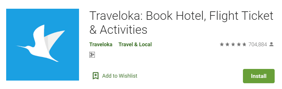 Traveloka Aplikasi travel termurah