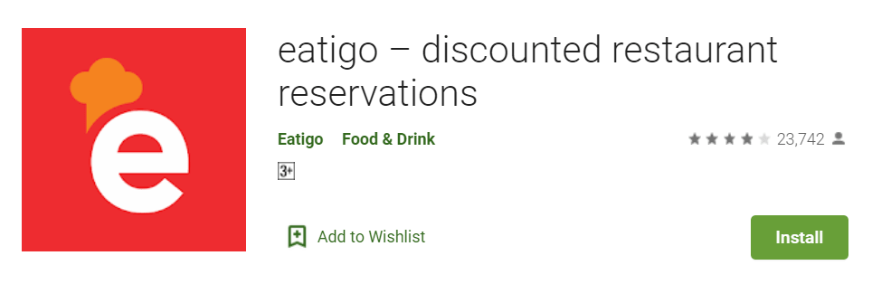 Eatigo Discounted restaurant reservations