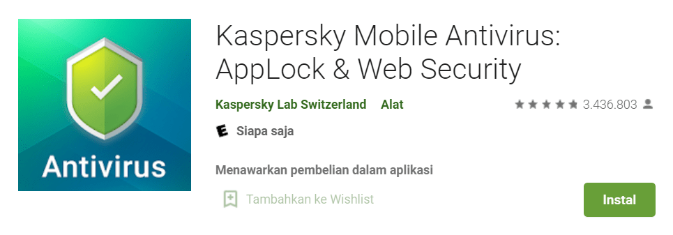 Kaspersky Mobile Antivirus AppLock Web Security
