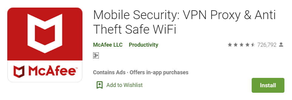 Mobile Security VPN Proxy Anti Theft Safe WiFi