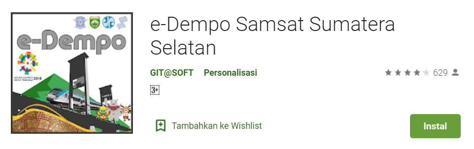 e Dempo Samsat Sumatera Selatan