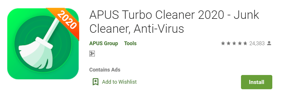 APUS Turbo Cleaner 2020 Junk Cleaner Anti Virus