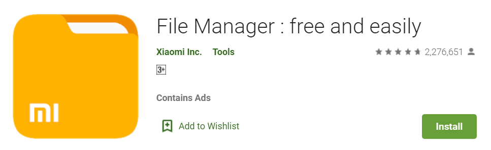 Aplikasi file manager Android