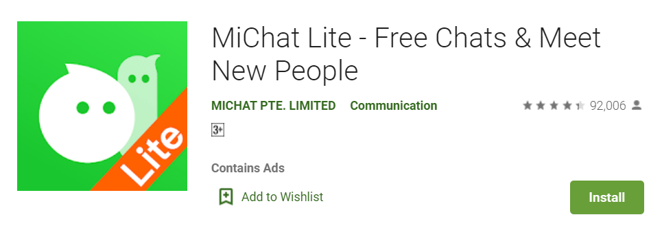 MiChat Lite Free chats meet new people