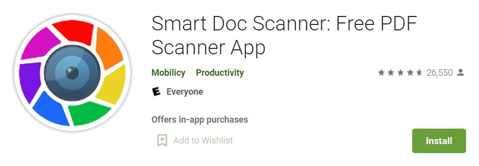 Smart Doc Scanner Free PDF Scanner App
