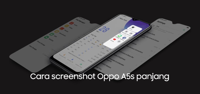 Cara screenshot Oppo A5s panjang