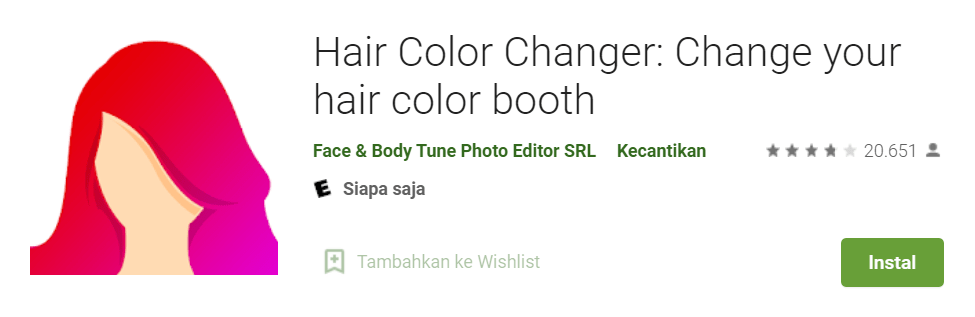 Hair Color Changer Change your hair color booth