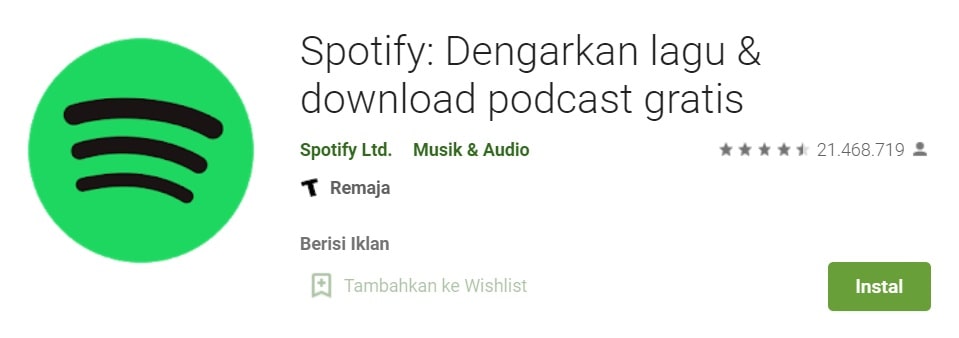 Spotify Dengarkan lagu download podcast gratis