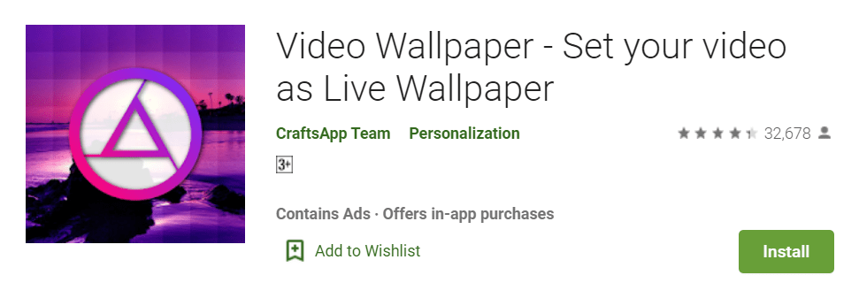 Video Wallpaper Set your video as live wallpaper
