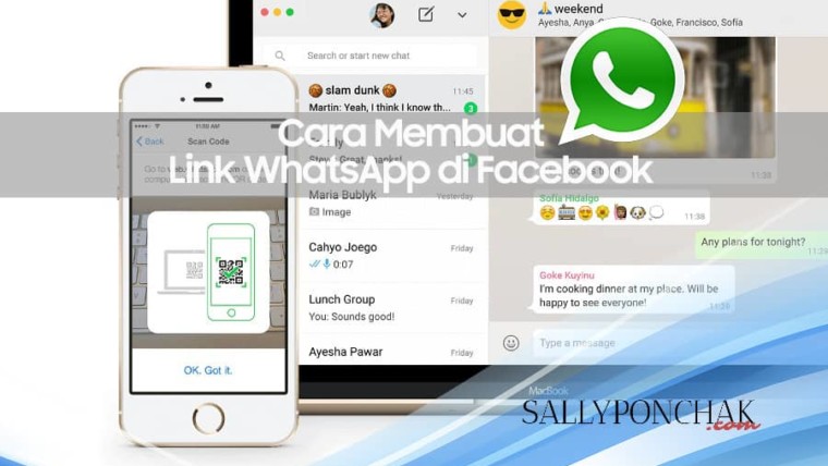 Cara membuat link WhatsApp di Facebook