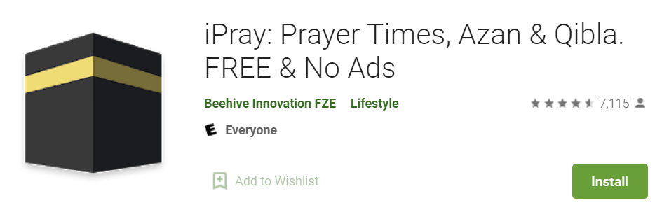 iPray Prayer Times Azan Qibla. FREE No Ads